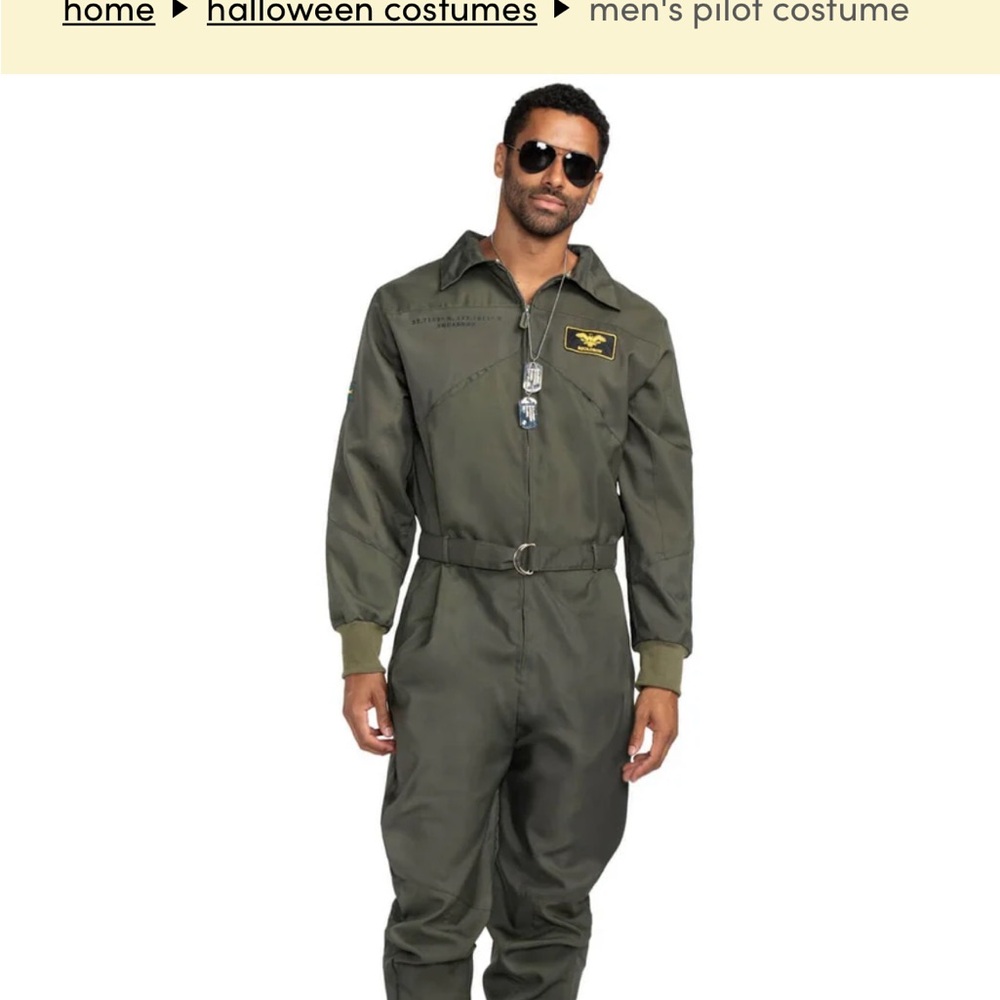 Tipsy Elves Olive Green Military Flight Jumpsuit Jacket
